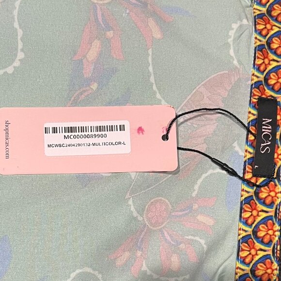 Micas Two Piece Pants Set Floral Printed Short Sleeve Lapel Top & Wide Leg Pants - Picture 11 of 12